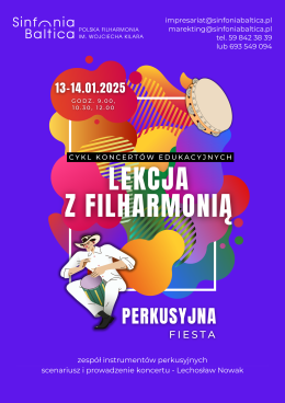 Słupsk Wydarzenie Inne wydarzenie Lekcja z filharmonią. PERKUSYJNA FIESTA